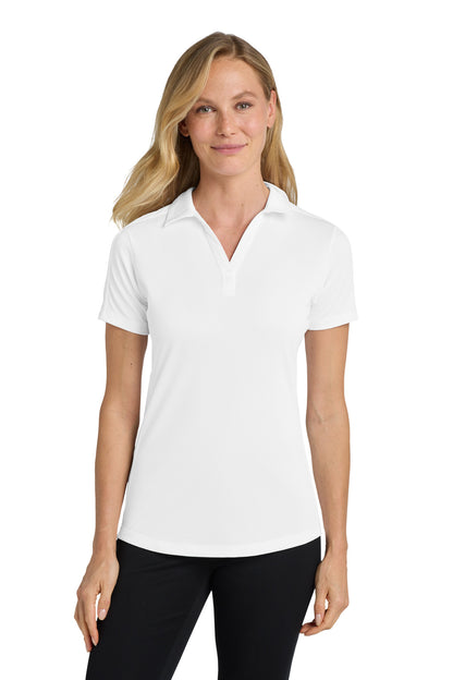 Port Authority Women's Diamond Jacquard Polo. L569 White