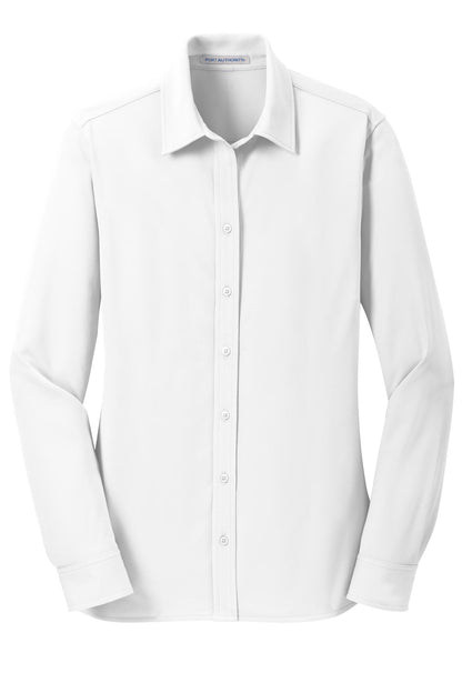 Port Authority Women's Dimension Knit Dress Shirt. L570 White