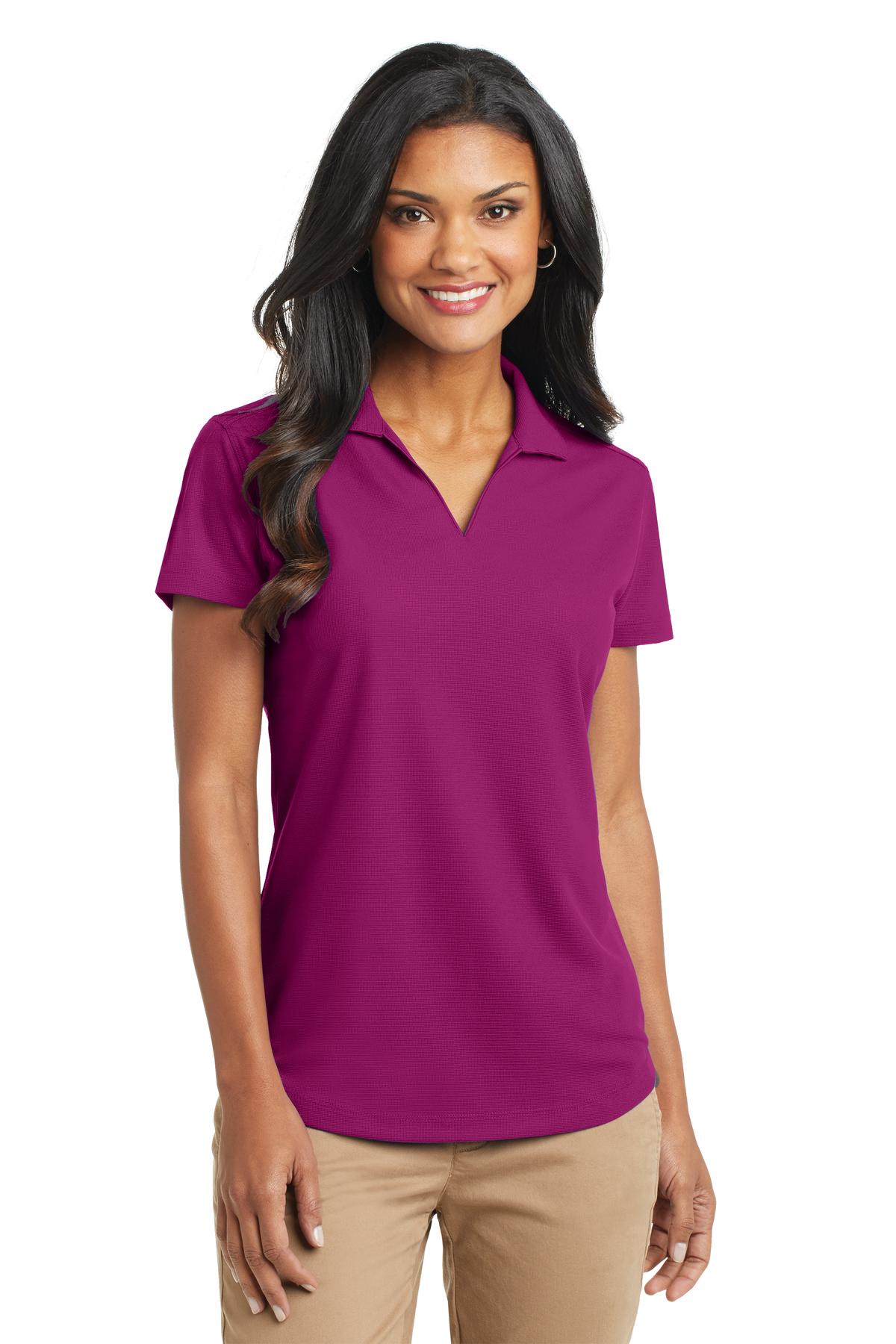 Port Authority Women's Dry Zone Grid Polo L572 Magenta