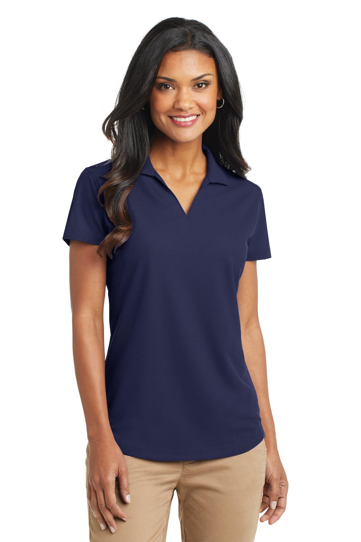 Port Authority Women's Dry Zone Grid Polo. L572 True Navy