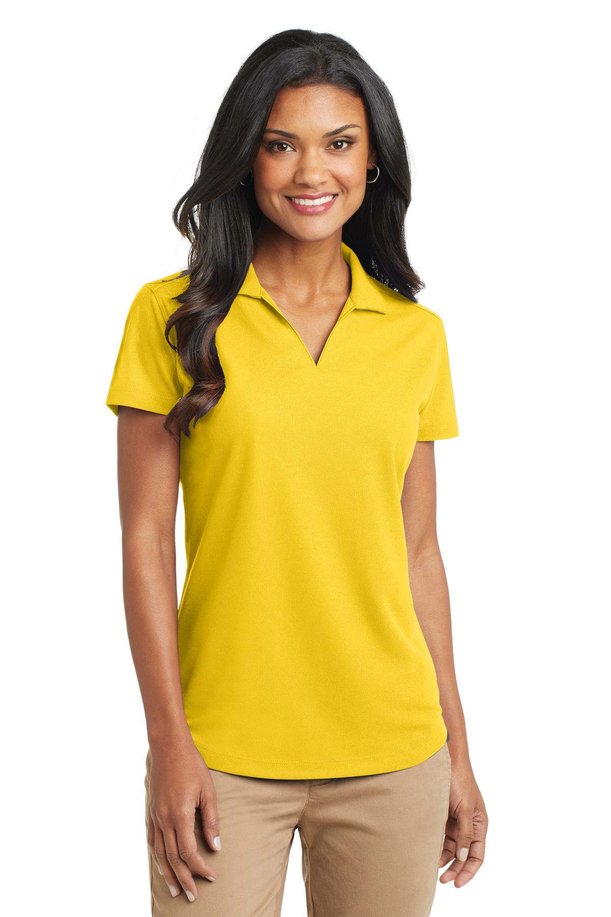 Port Authority Women's Dry Zone Grid Polo L572 Yellow