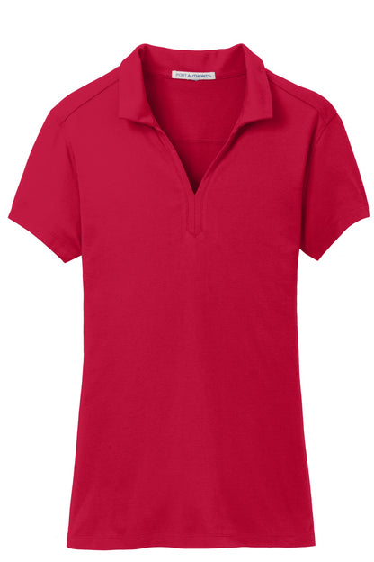 Port Authority Women's Rapid Dry Mesh Polo. L573 Engine Red