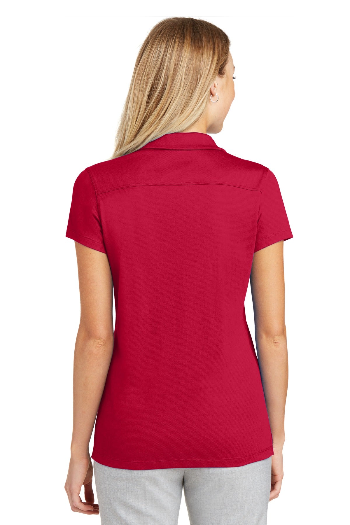 Port Authority Women's Rapid Dry Mesh Polo. L573 Engine Red