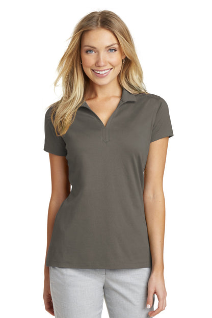 Port Authority Women's Rapid Dry Mesh Polo. L573 Grey Smoke