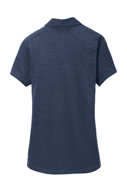 Port Authority Women's Digi Heather Performance Polo. L574 Dress Blue Navy