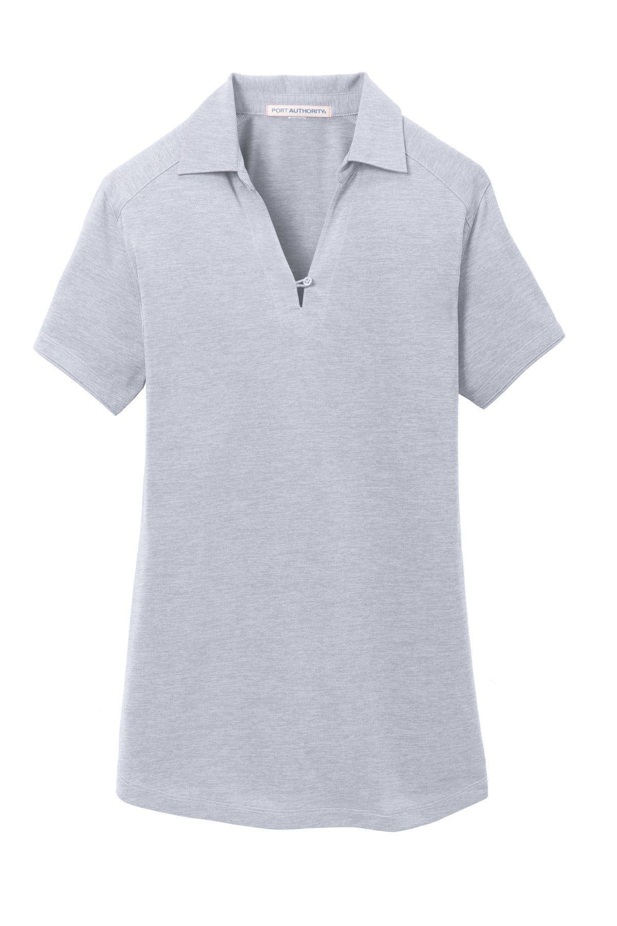 Port Authority Women's Digi Heather Performance Polo. L574 Light Grey