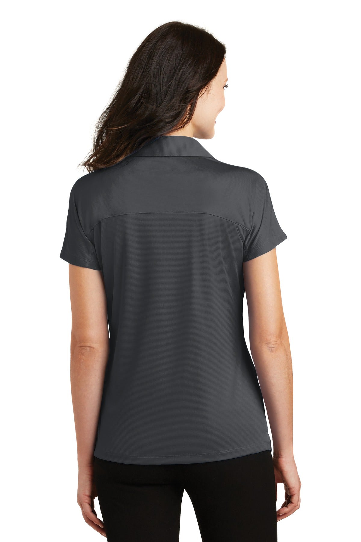Port Authority Women's Crossover Raglan Polo. L575 Battleship Grey