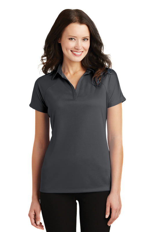 Port Authority Women's Crossover Raglan Polo. L575 Battleship Grey