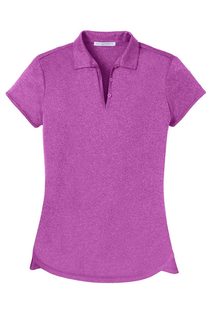 Port Authority Women's Trace Heather Polo. L576 Berry Heather