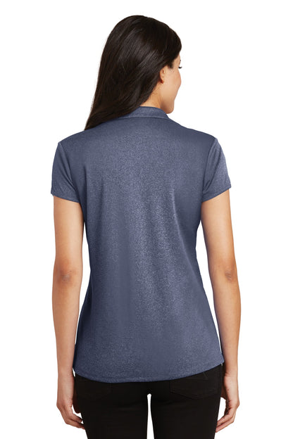 Port Authority Women's Trace Heather Polo. L576 True Navy Heather