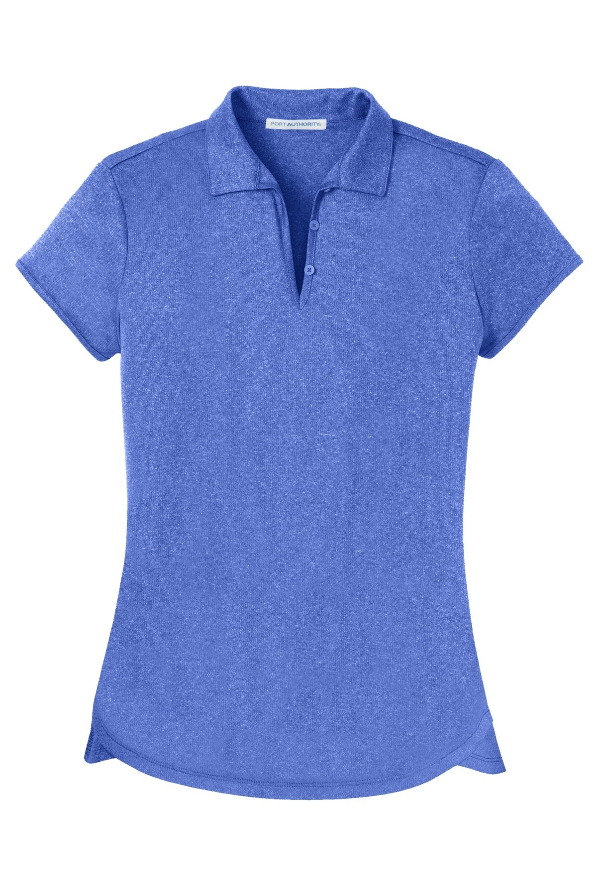 Port Authority Women's Trace Heather Polo. L576 True Royal Heather