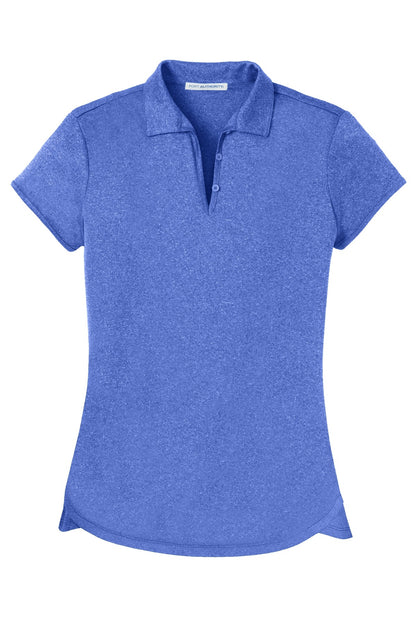 Port Authority Women's Trace Heather Polo. L576 True Royal Heather