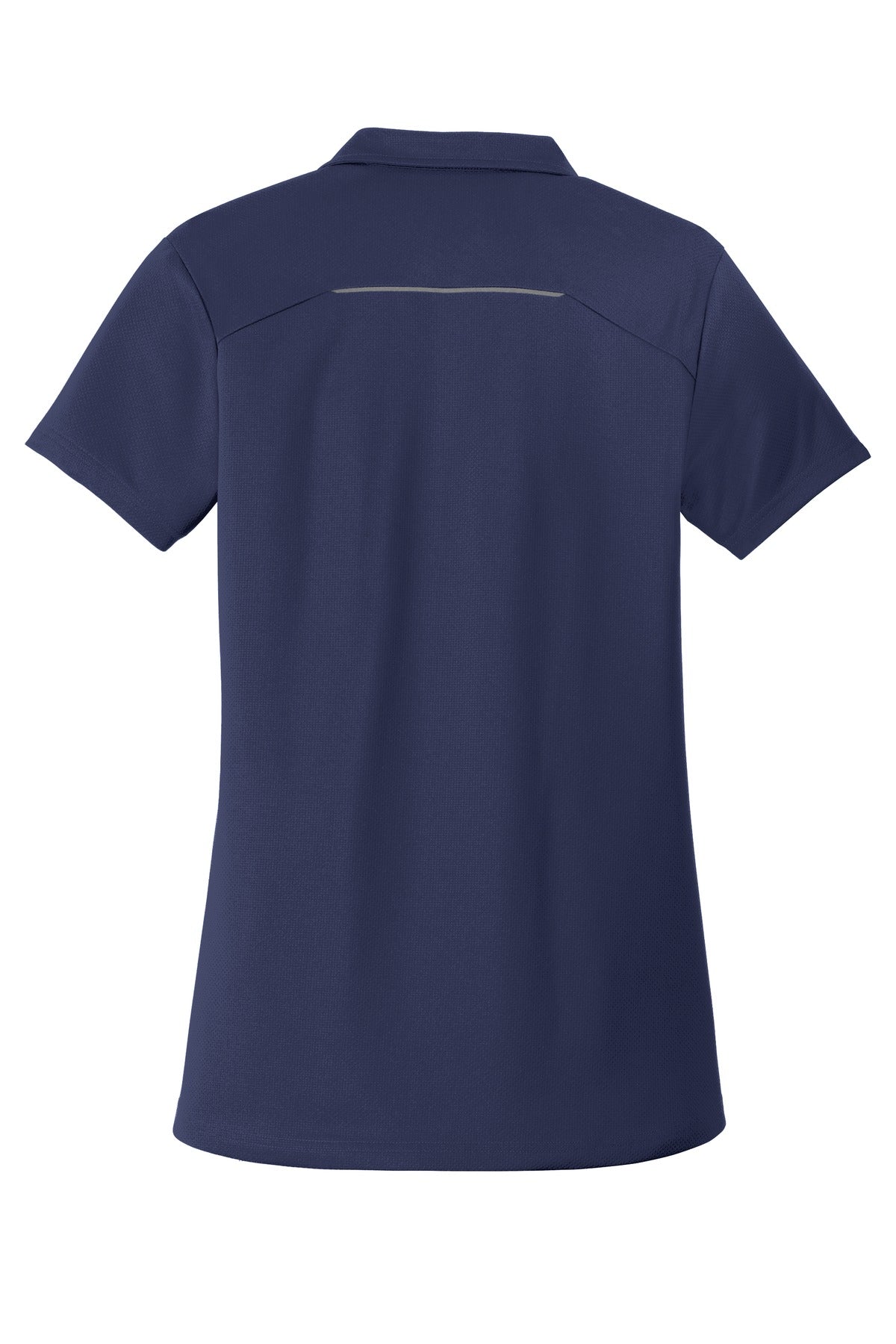 Port Authority Women's Pinpoint Mesh Zip Polo. L580 True Navy