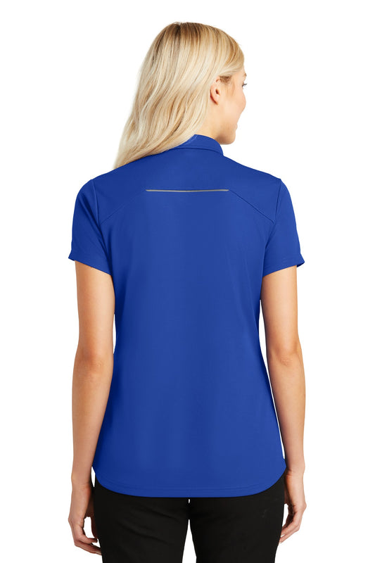 Port Authority Women's Pinpoint Mesh Zip Polo. L580 True Royal
