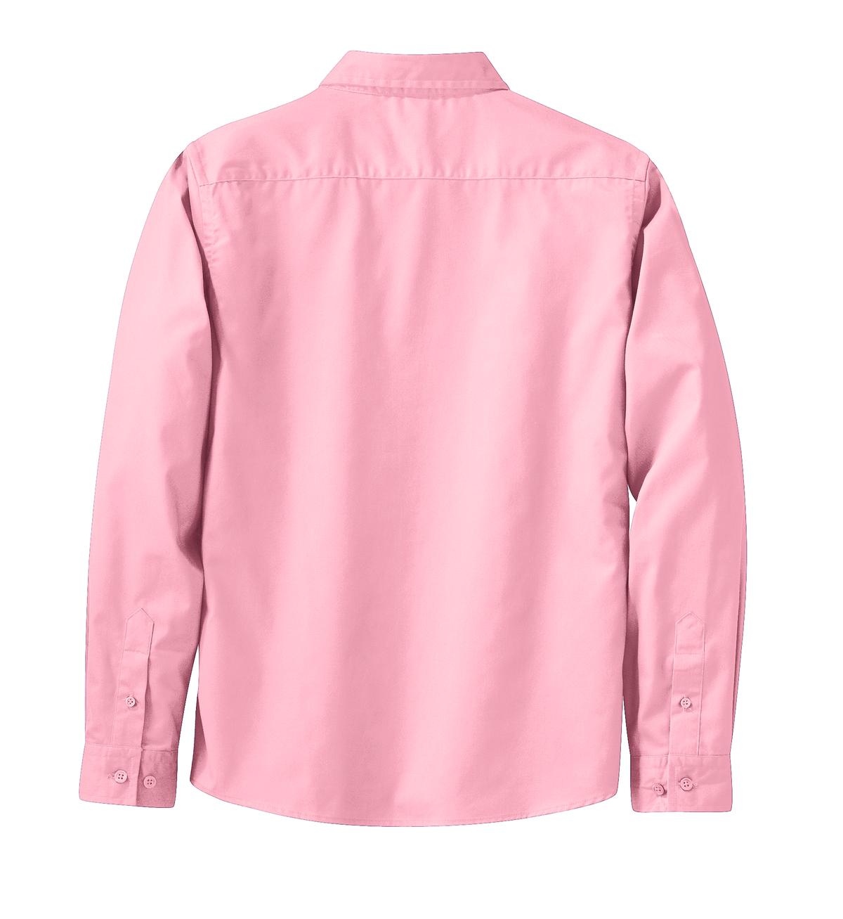 Port Authority Women's Long Sleeve Easy Care Shirt.  L608 Light Pink