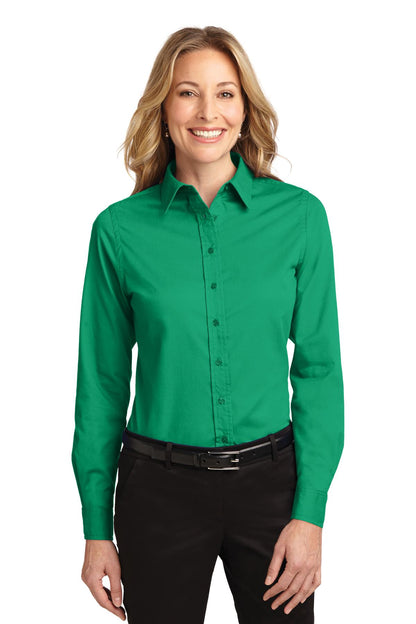 Port Authority Women's Long Sleeve Easy Care Shirt.  L608 Court Green