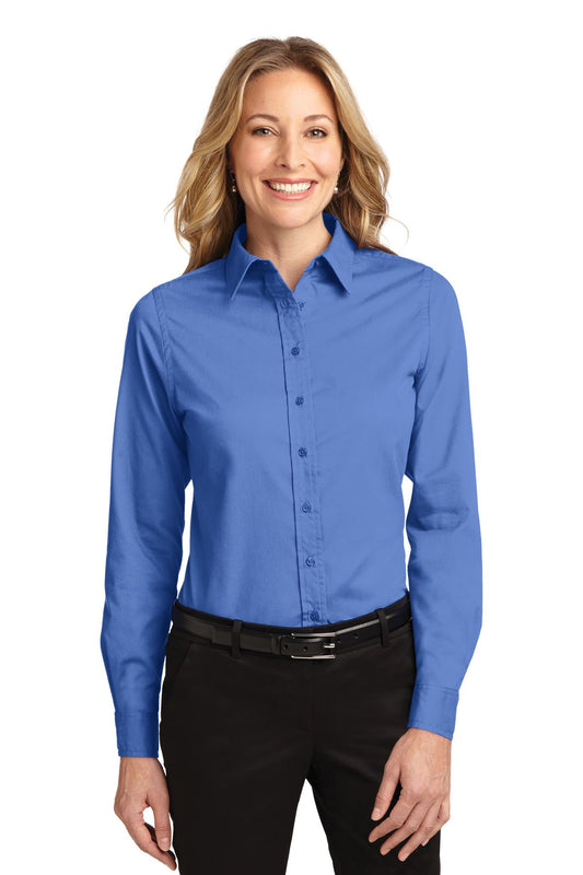 Port Authority Women's Long Sleeve Easy Care Shirt.  L608 Ultramarine Blue
