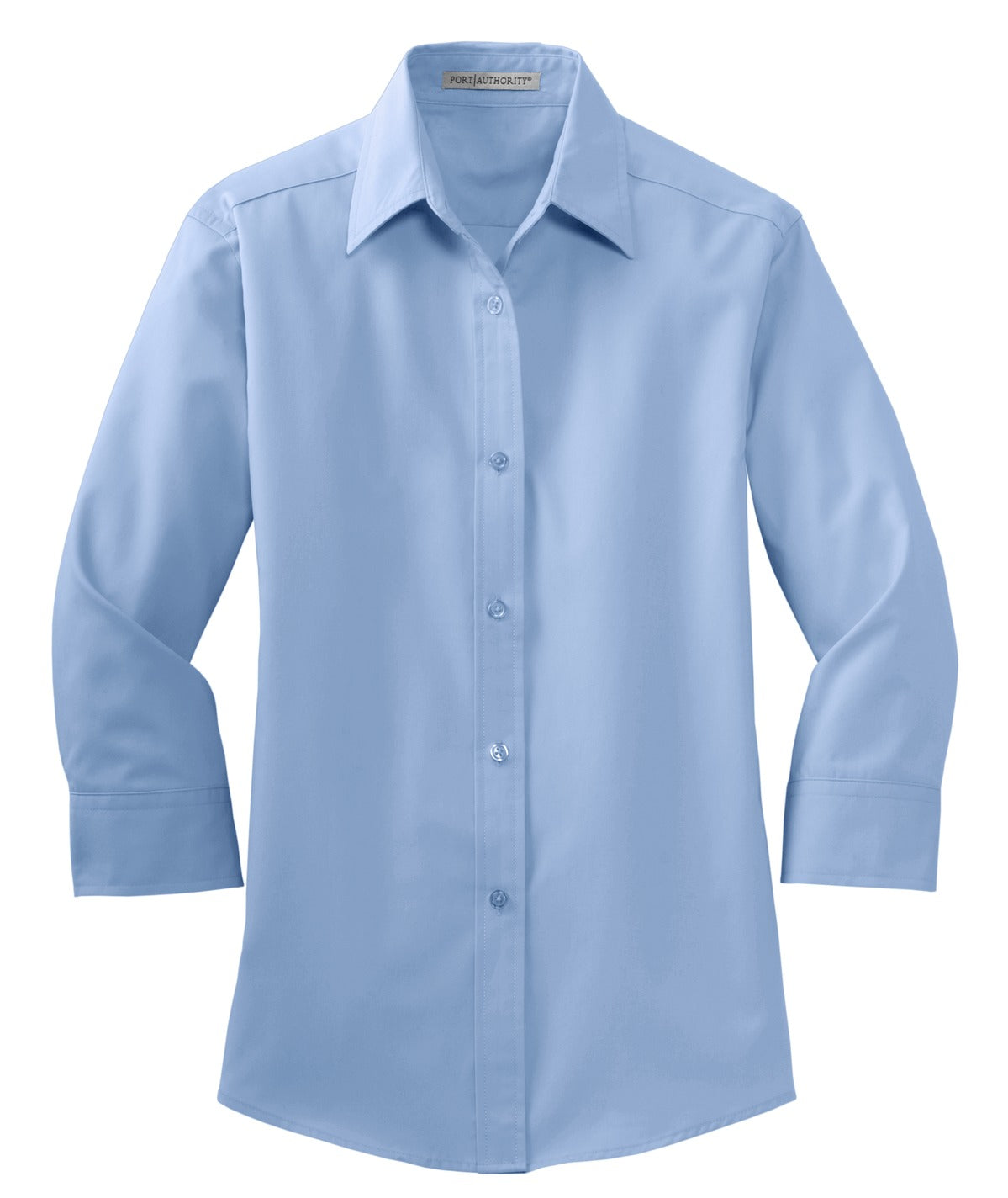 Port Authority Women's 3/4-Sleeve Easy Care Shirt. L612 Light Blue