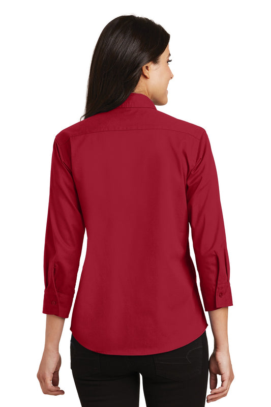 Port Authority Women's 3/4-Sleeve Easy Care Shirt. L612 Red
