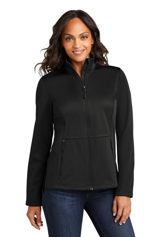 Port Authority Women's Flexshell Jacket L617 Deep Black