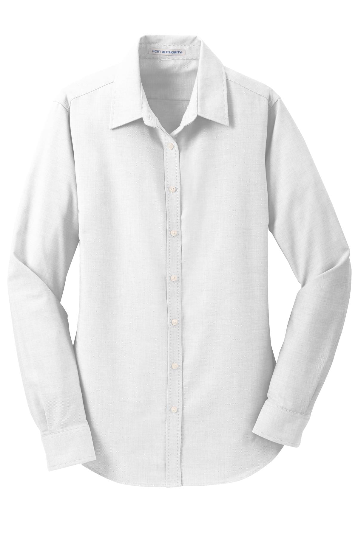 Port Authority Women's SuperPro Oxford Shirt. L658 White