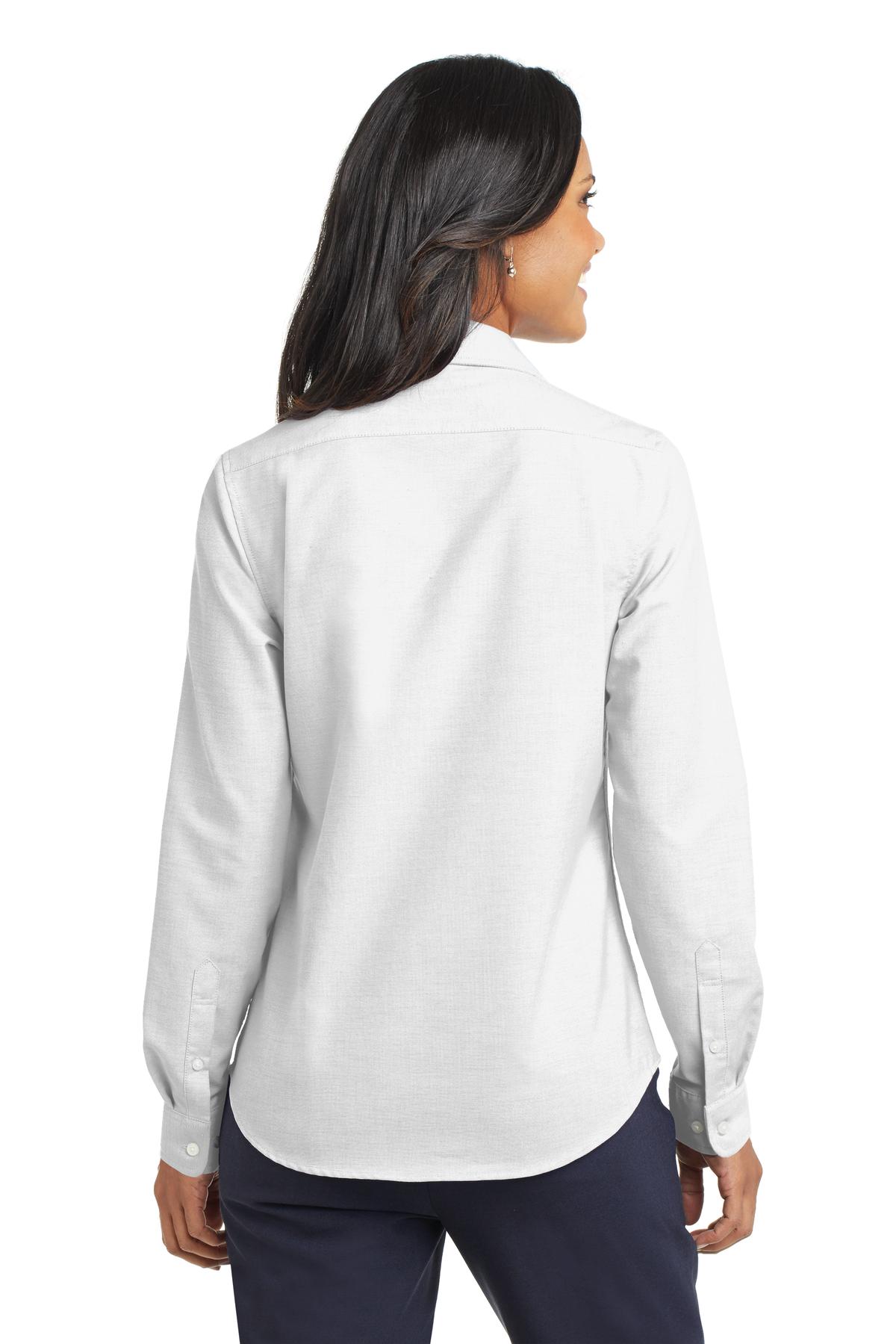 Port Authority Women's SuperPro Oxford Shirt. L658 White