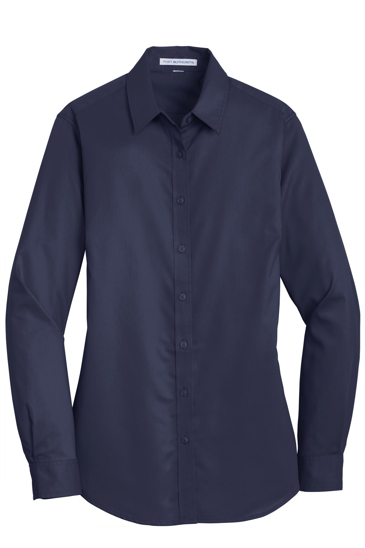 Port Authority Women's SuperPro Twill Shirt. L663 True Navy
