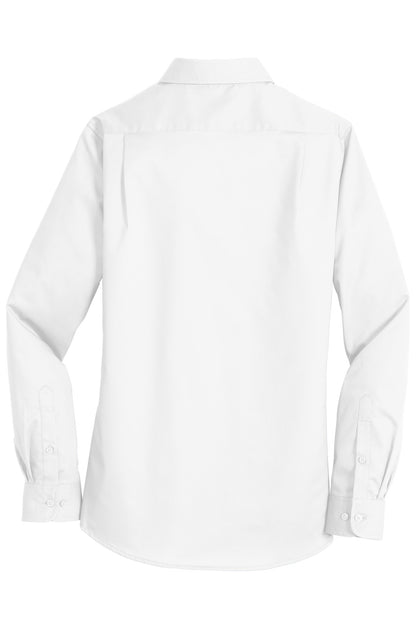 Port Authority Women's SuperPro Twill Shirt. L663 White