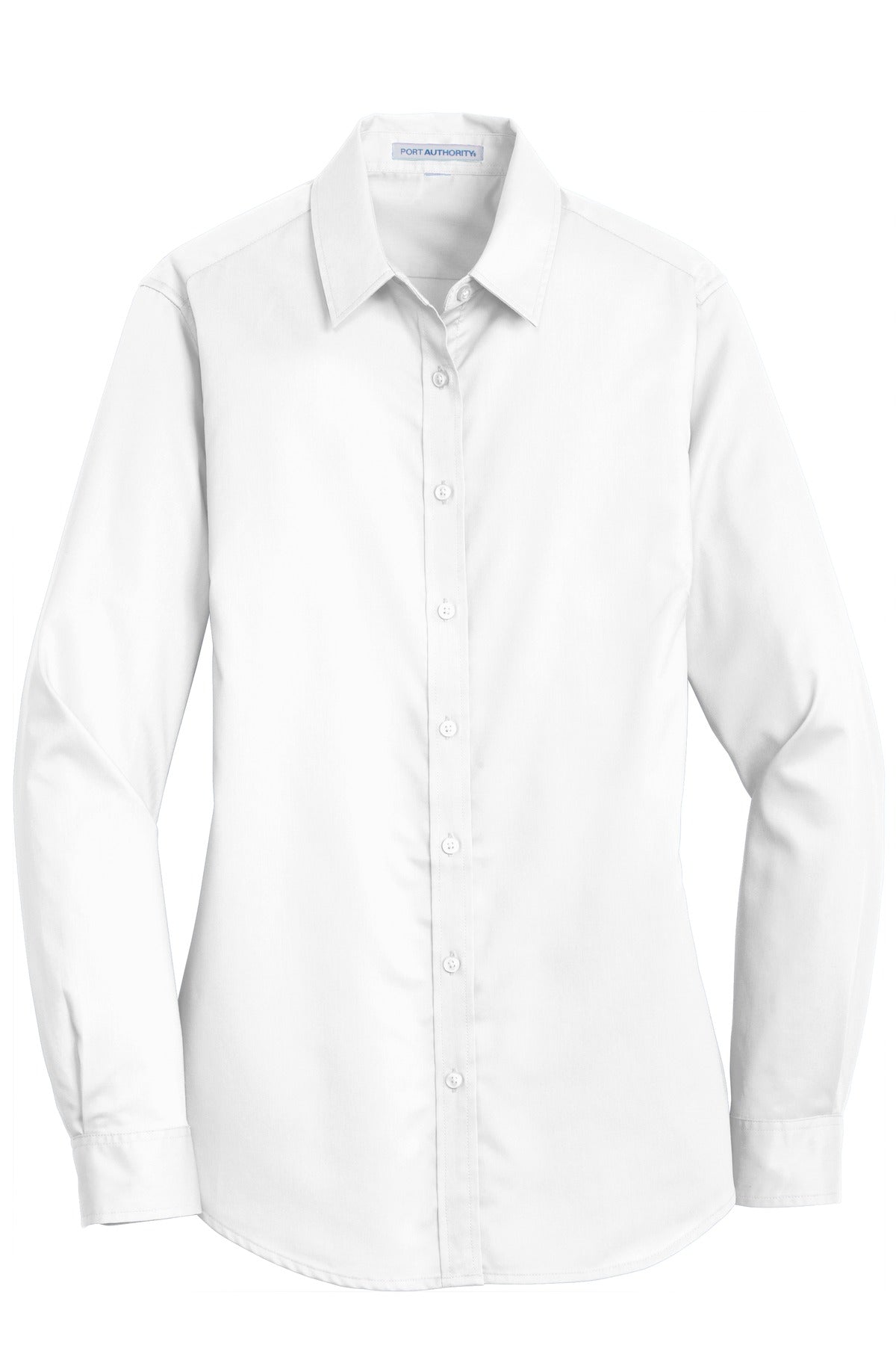 Port Authority Women's SuperPro Twill Shirt. L663 White