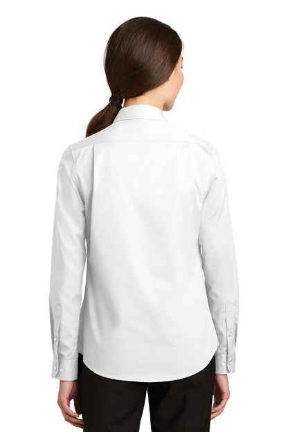 Port Authority Women's SuperPro Twill Shirt. L663 White