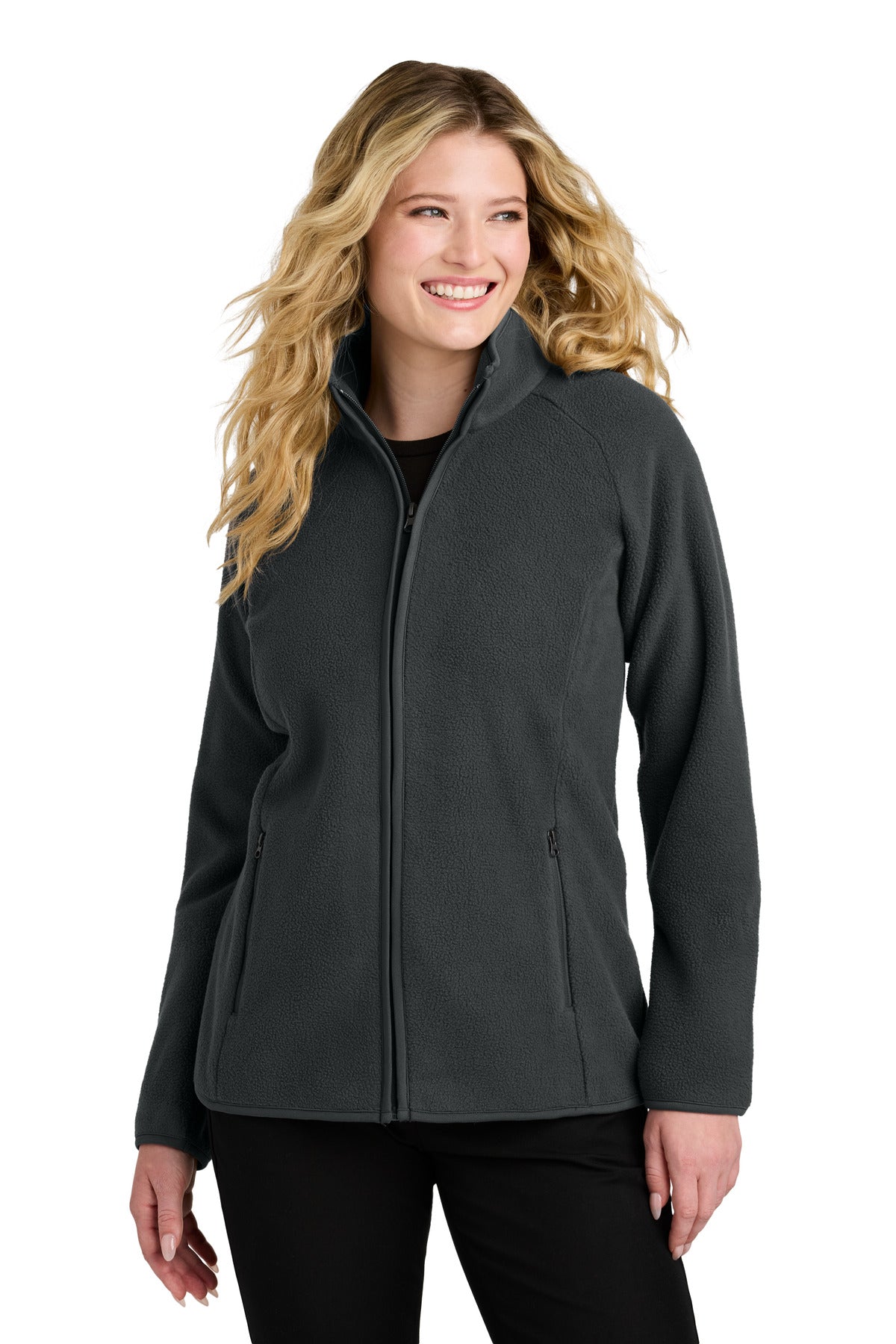 Port Authority Women's C-FREE Raglan Fleece L700 Grey Steel