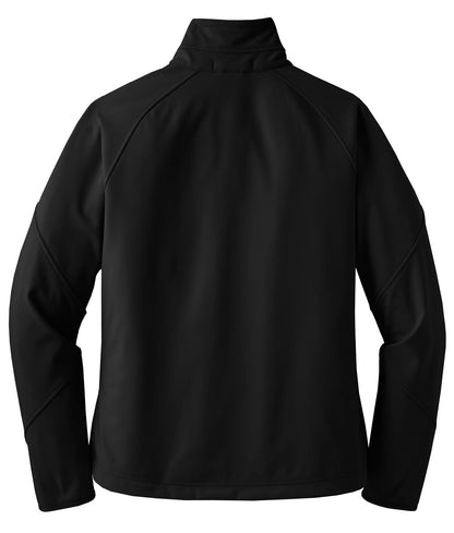 Port Authority Women's Textured Soft Shell Jacket. L705 Black