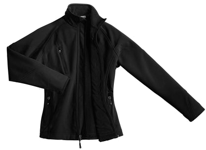 Port Authority Women's Textured Soft Shell Jacket. L705 Black