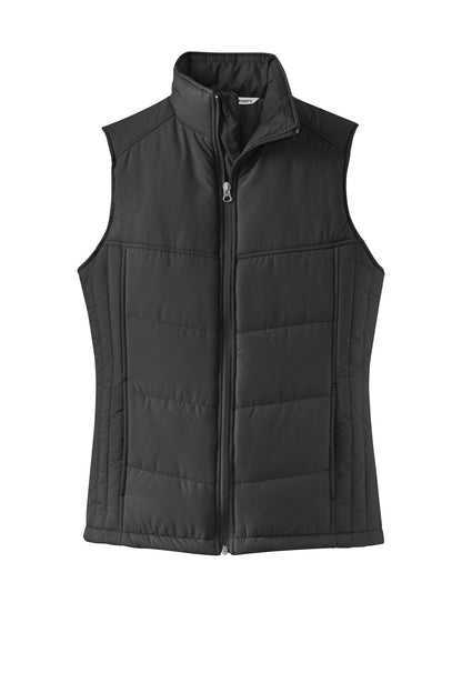 Port Authority Women's Puffy Vest. L709 Black/ Black