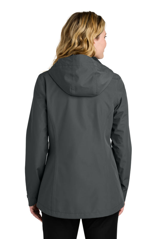 Port Authority Women's C-FREE Rain Jacket L714 Grey Steel