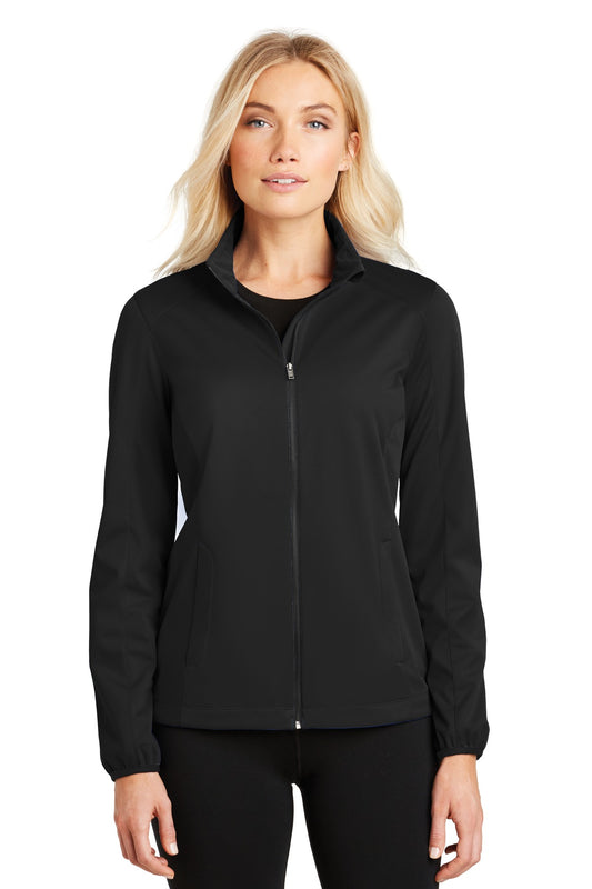 Port Authority Women's Active Soft Shell Jacket L717 Deep Black