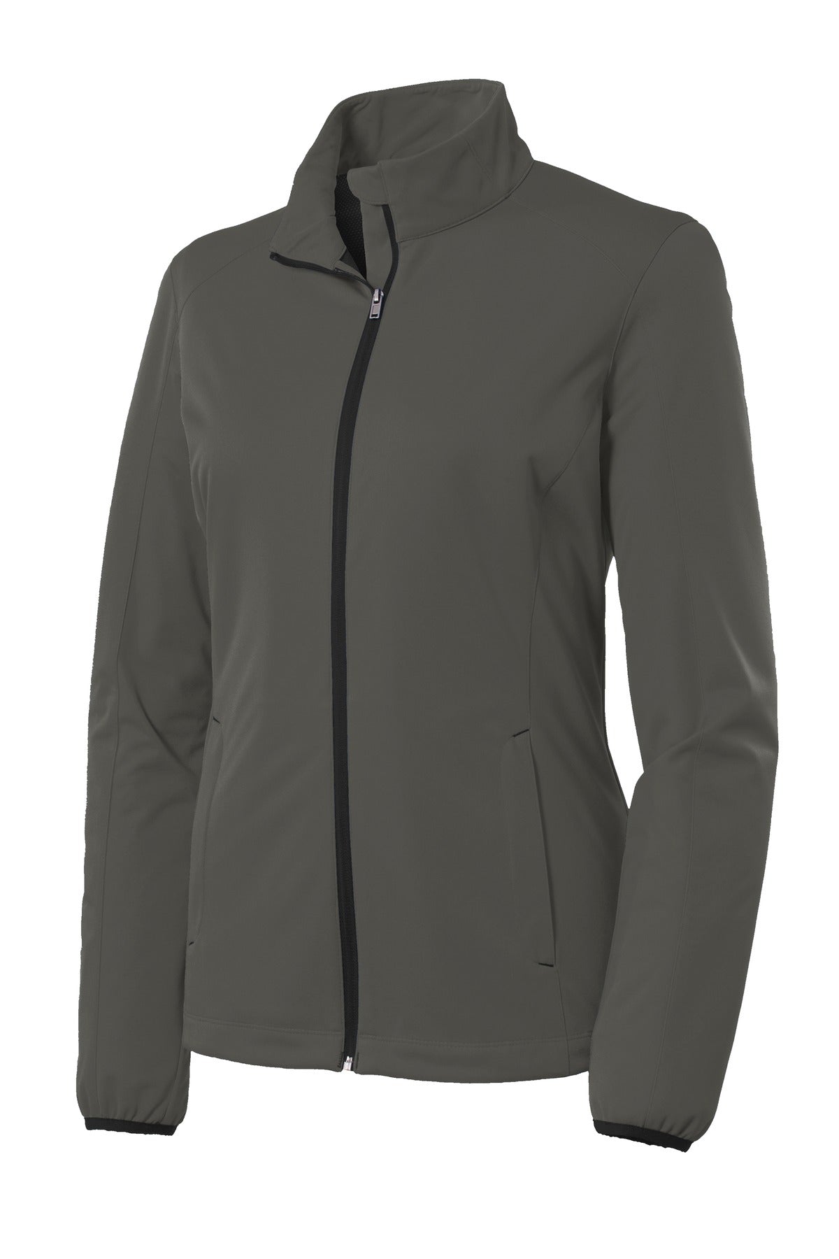 Port Authority Women's Active Soft Shell Jacket. L717 Grey Steel