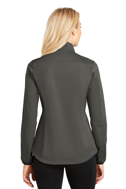 Port Authority Women's Active Soft Shell Jacket. L717 Grey Steel