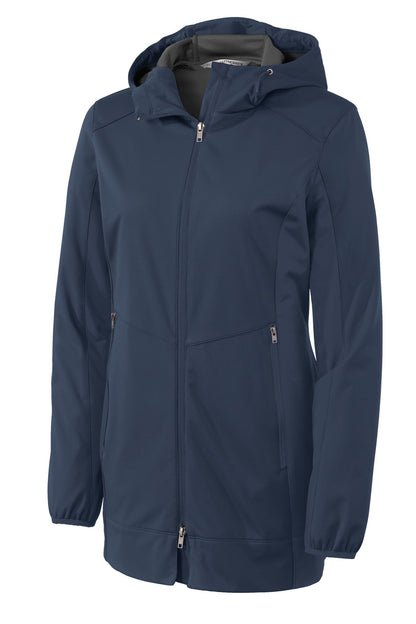 Port Authority Women's Active Hooded Soft Shell Jacket. L719 Dress Blue Navy