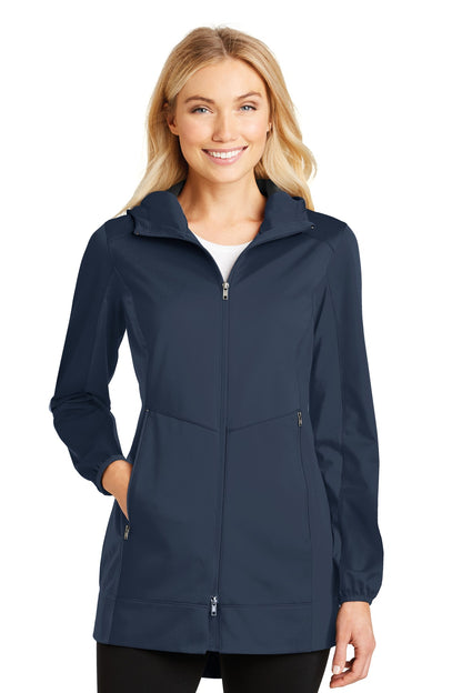 Port Authority Women's Active Hooded Soft Shell Jacket. L719 Dress Blue Navy