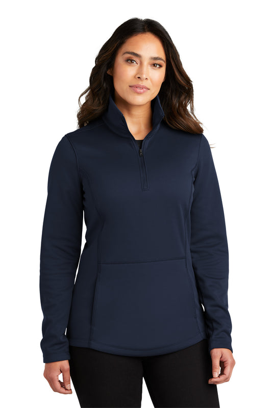 Port Authority Women's Smooth Fleece 1/4-Zip L804 River Blue Navy