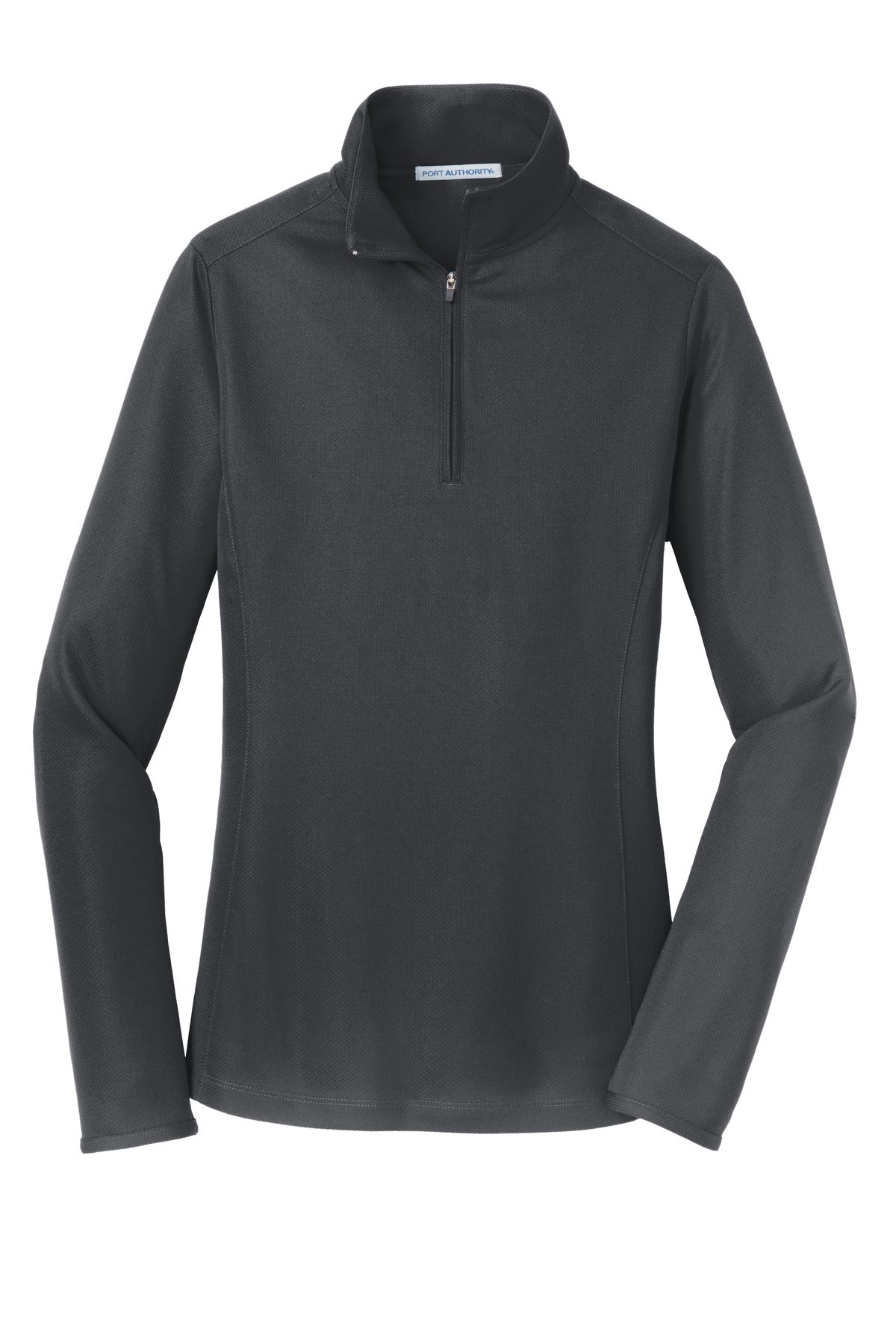 Port Authority Women's Pinpoint Mesh 1/2-Zip . L806 Battleship Grey