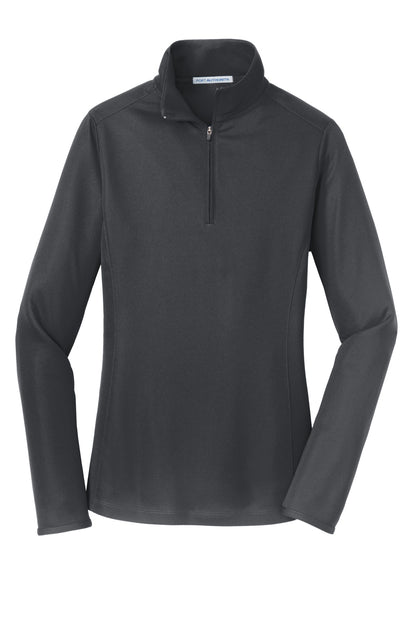 Port Authority Women's Pinpoint Mesh 1/2-Zip . L806 Battleship Grey