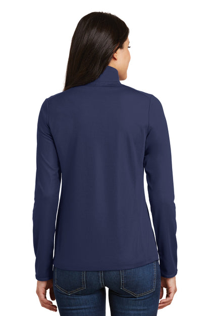 Port Authority Women's Pinpoint Mesh 1/2-Zip . L806 True Navy