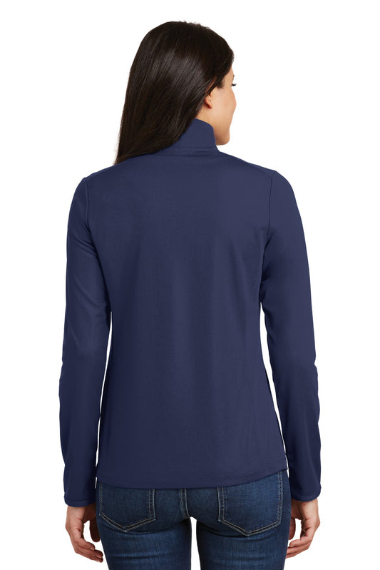 Port Authority Women's Pinpoint Mesh 1/2-Zip . L806 True Navy