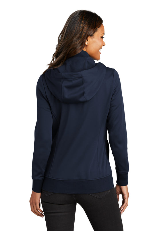 Port Authority Women's Smooth Fleece Hooded Jacket L814 River Blue Navy