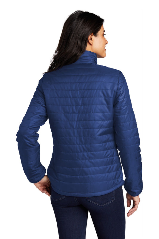 Port Authority Women's Packable Puffy Jacket L850 Cobalt Blue