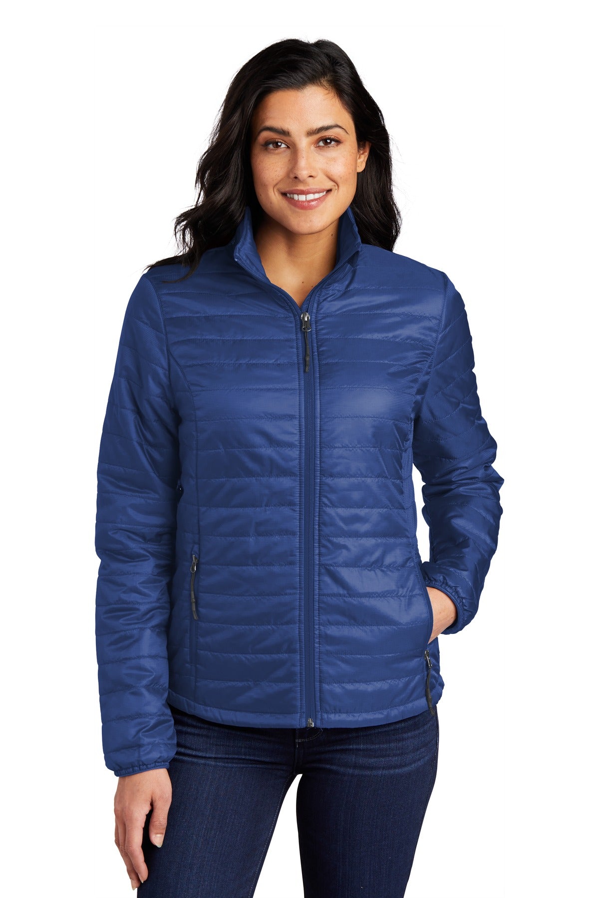 Port Authority Women's Packable Puffy Jacket L850 Cobalt Blue