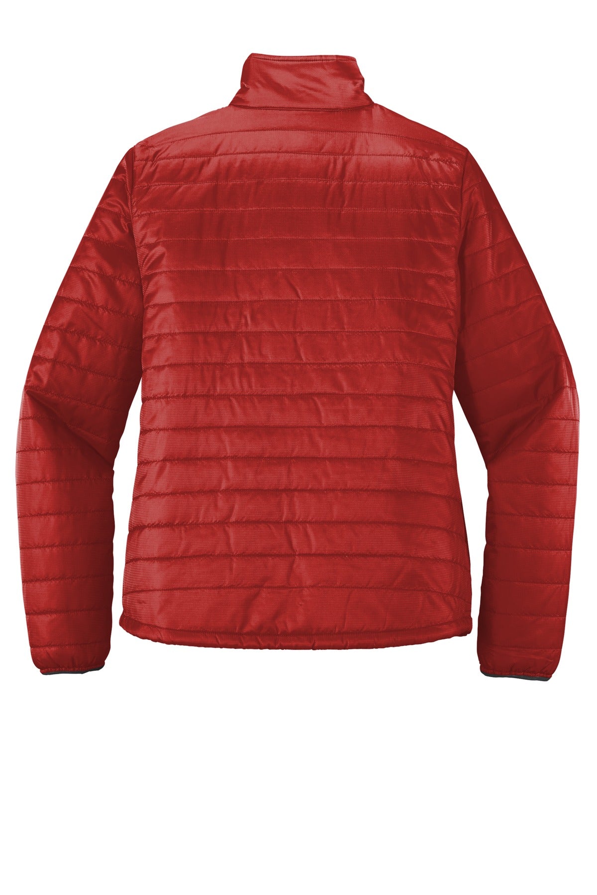 Port Authority Women's Packable Puffy Jacket L850 Fire Red/ Graphite