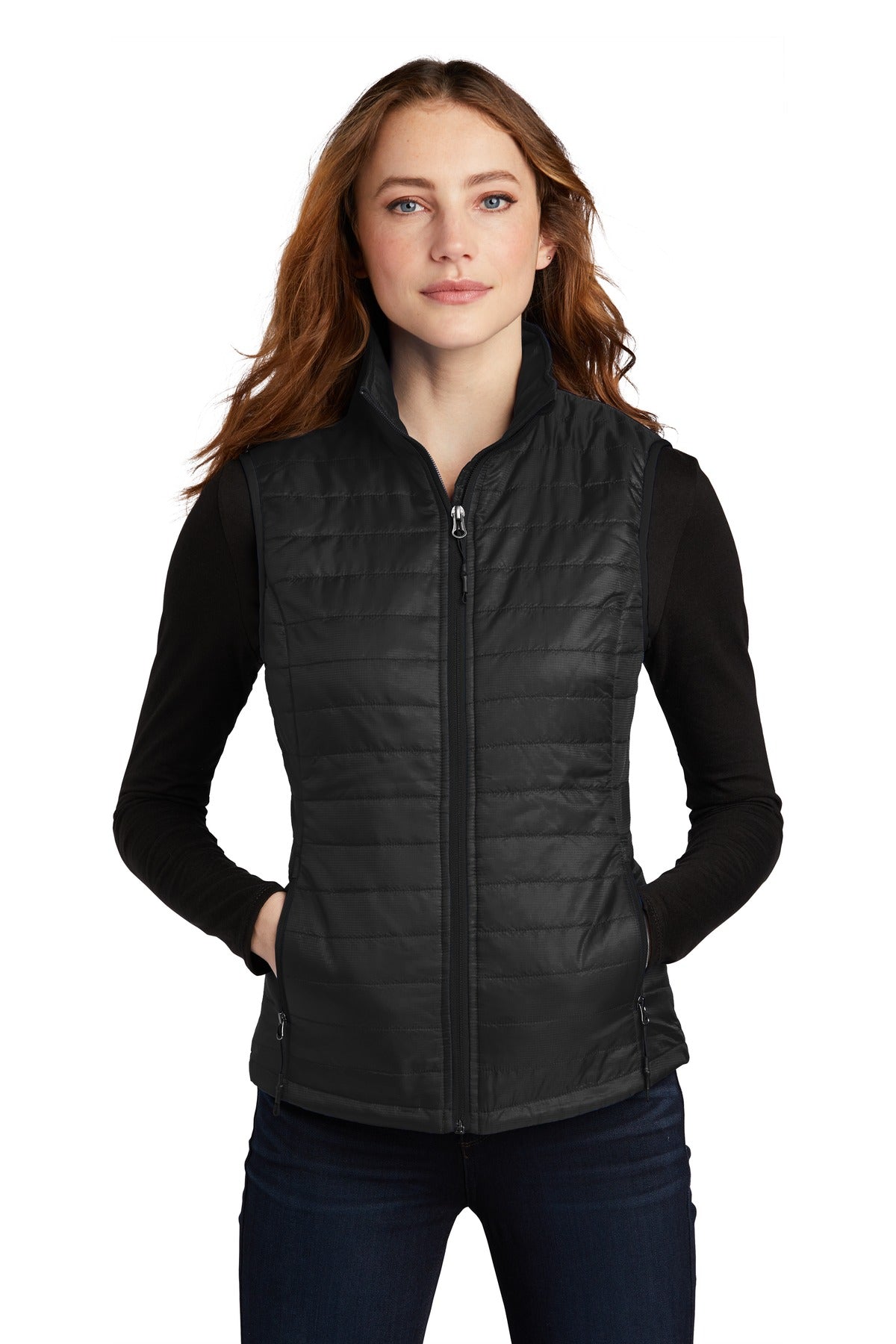 Port Authority  Women's Packable Puffy Vest L851 Deep Black